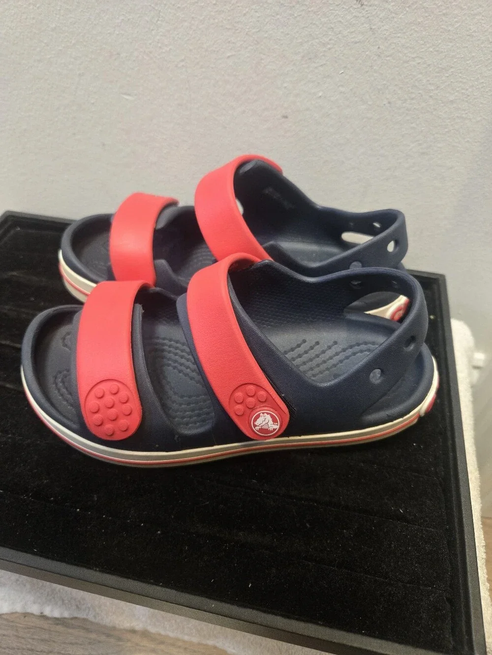 Kids Navy and Red Comfort Sandals